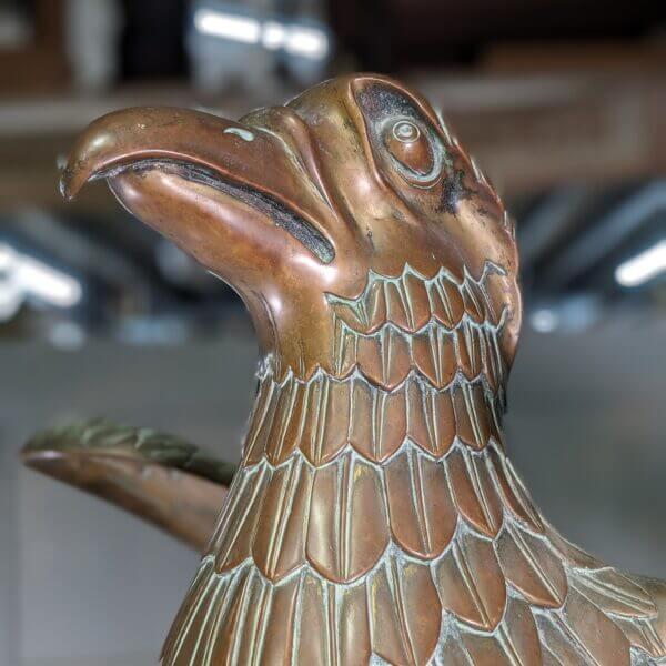 Spectacular Huge 1880 Bronze Outsize Church Eagle Lectern