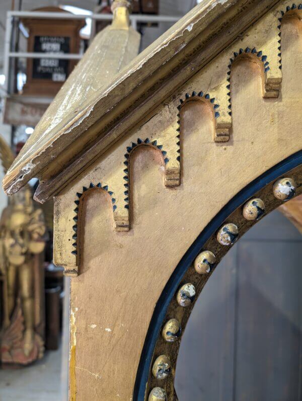 Continental 18th Century/Early 19th Century Grand Statement Gold Statue Canopy