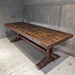 Giant French Elm Refectory Table in the Old Style