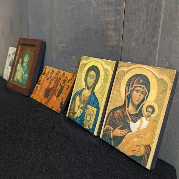 Collection of Five Small Contemporary Orthodox Icons