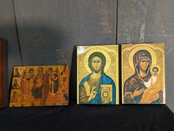Collection of Five Small Contemporary Orthodox Icons