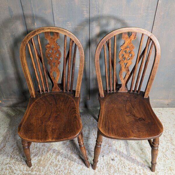 Elm & Beech Vintage Wheelback Chairs