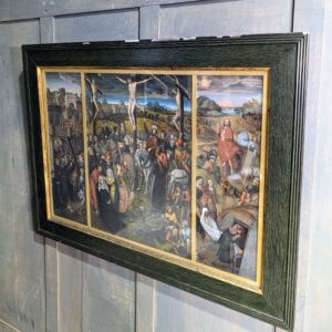 Antique Arundel Society Colour Triptych Lithograph of Hans Memling's 1491 'Altar of the Passion'