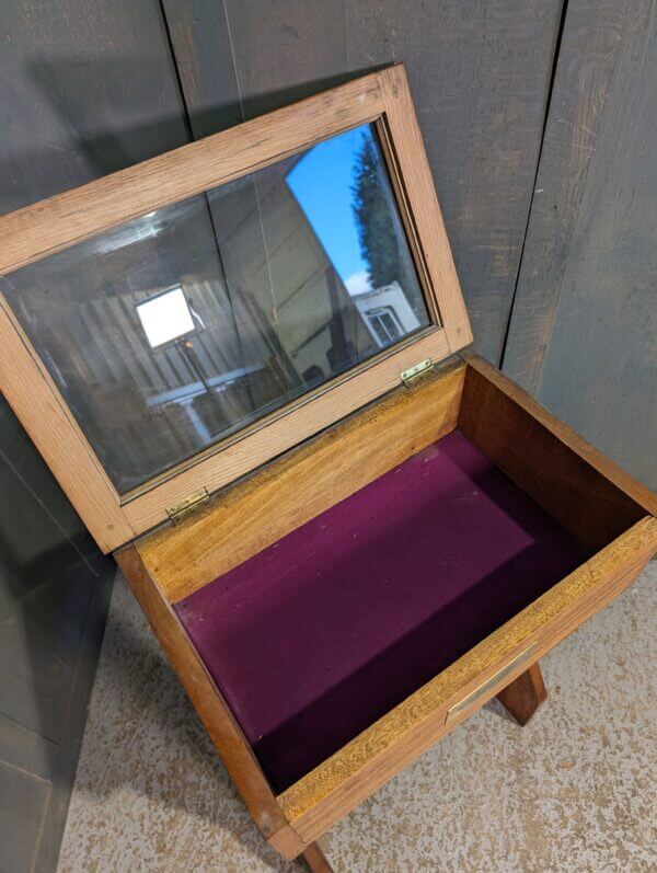 Vintage 1960's Organist Memorial Church Display Cabinet for Book or Important Objects
