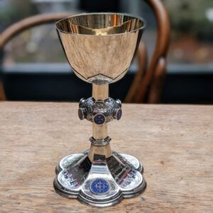 A.W.N. Pugin Influenced 1862 Gothic Solid Silver Chalice by John Hardman & Co