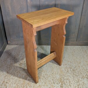 Mid Century Welsh Oak Church Credence Table Stand
