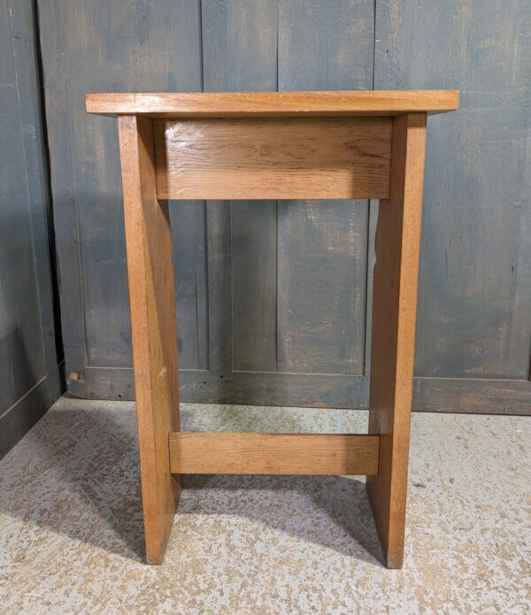 Mid Century Welsh Oak Church Credence Table Stand