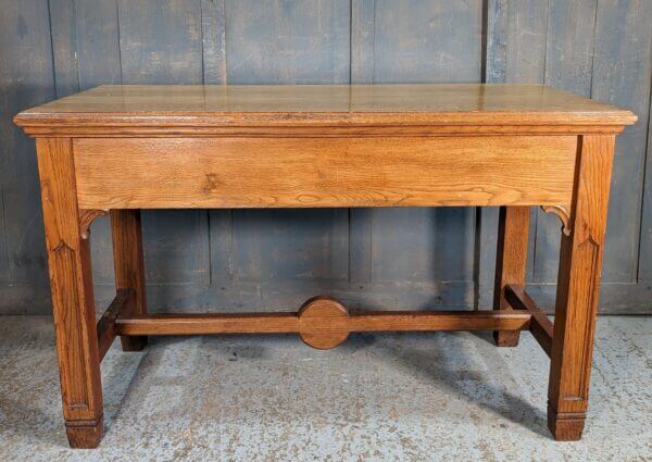 Classic Heavy Pale Oak Vintage 'This Do In Remembrance Of Me' Communion Altar Table