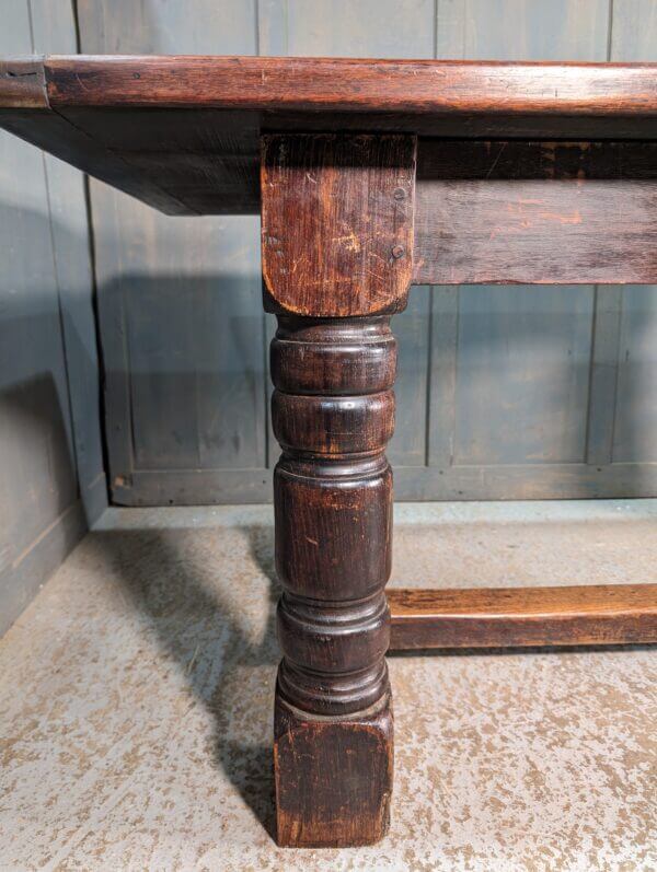 Lovely Antique Walnut and Oak Heavy 17th Century Style Refectory Table