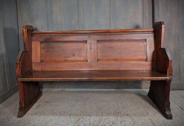 Panel Back Attractive Elbow end Victorian Church Pew Benches from Bearwood Birmingham