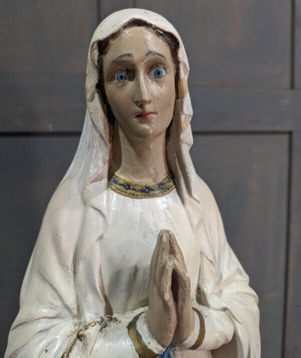 Medium to Large Irish Religious Statue of Our Lady of Lourdes