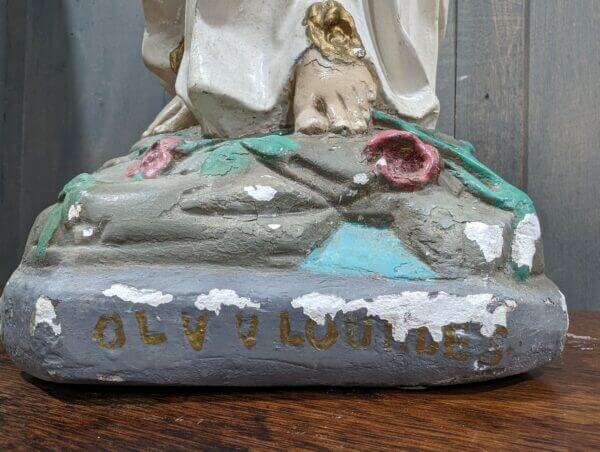 Medium to Large Irish Religious Statue of Our Lady of Lourdes
