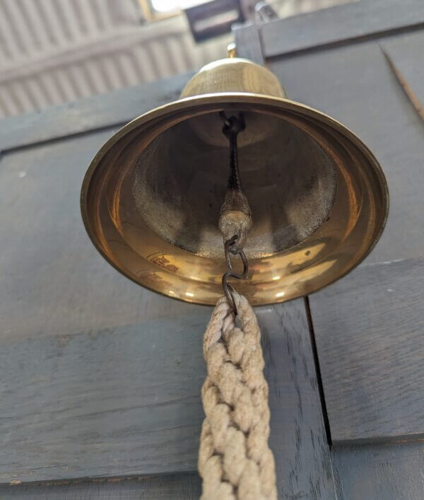 Larger Size Wall Mounted Sanctuary & Sacristy Bell with Rope Pull