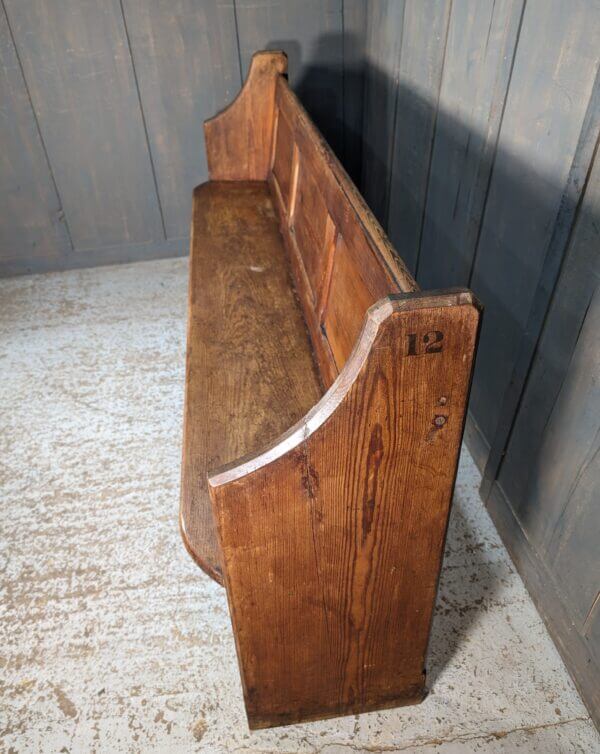 Simple Pitch Pine Antique North Wales Baptist Church Chapel Pews Benches