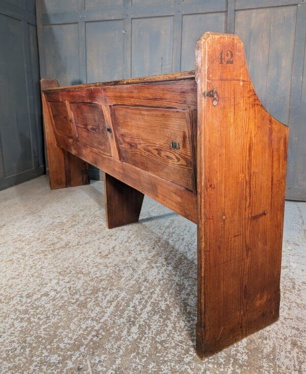 Simple Pitch Pine Antique North Wales Baptist Church Chapel Pews Benches