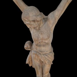 Imposing & Striking Nearly Life size Belgian Convent Antique Crucifix