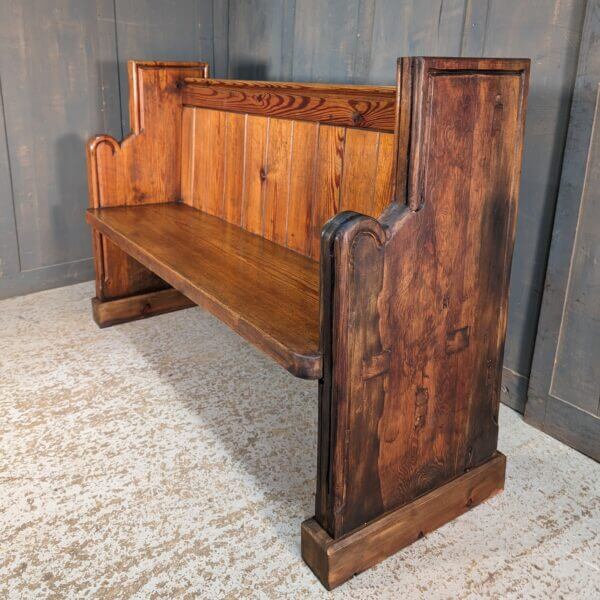 Extra Heavy Antique Victorian Pitch Pine Church Chapel Pews from Pembroke