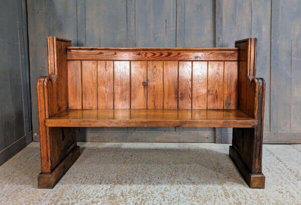 Extra Heavy Antique Victorian Pitch Pine Church Chapel Pews from Pembroke