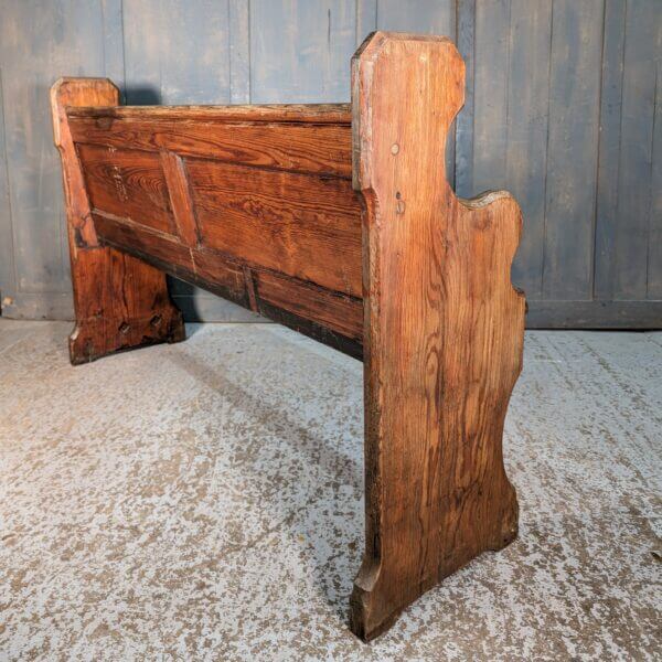 Shapely Ended Antique Pitch Pine Church Chapel Pews from Swansea