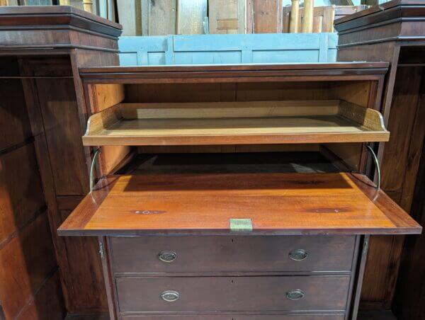 A Huge Victorian Mahogany Beaconsfield Wardrobe Chest of Drawers