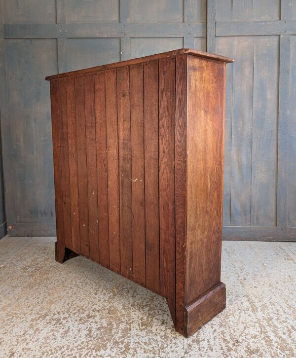 Classic Pre War Vintage Oak And Pine Adjustable Bookcase