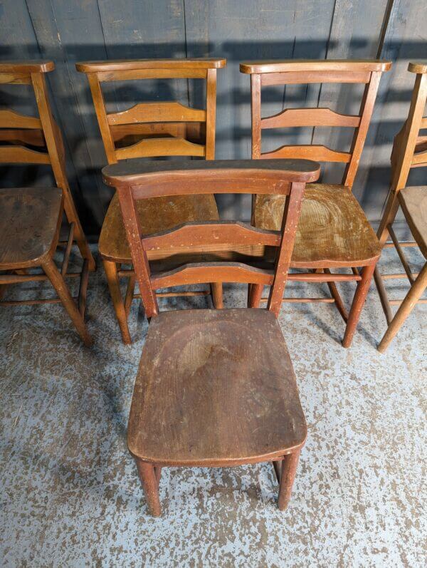 Strong Scruffy Double-Ladderback Church Chapel Chairs from Southend Elim Pentecostal Church
