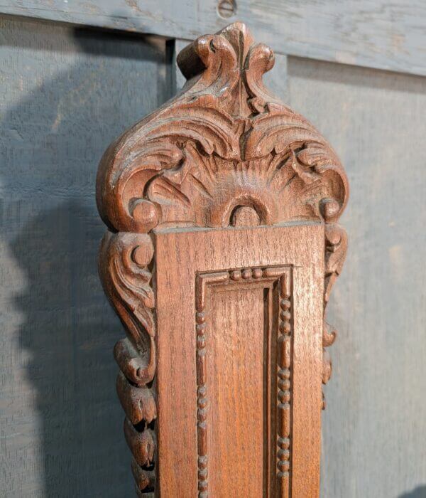 Larger Size Vintage Ornate Teak Wall Cross from a Belgium Convent