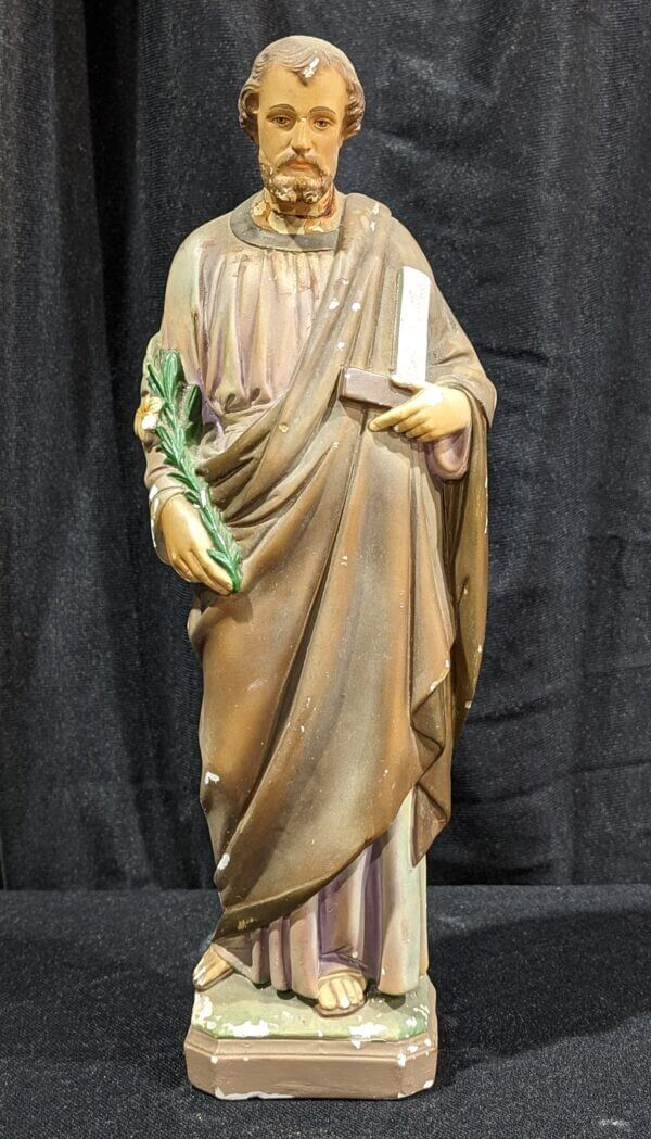Vintage Religious Statue of St Joseph The Carpenter
