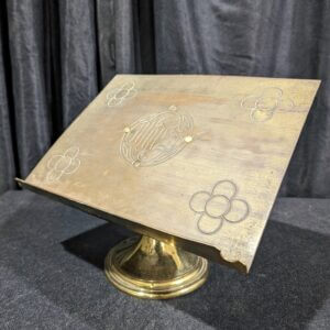 Antique Brass Missal Stand Table Lectern from Holy Trinity Chesham