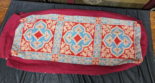Embroidery Gothic Cover for Large Cushion Kneeler PROJECT