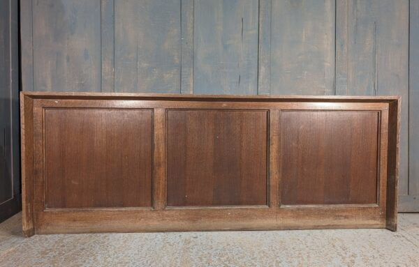 Simple Three Panel Oak Sections of Panelling Front Frontage