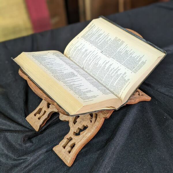 Carved Teak Missal Table Book Stand Rest