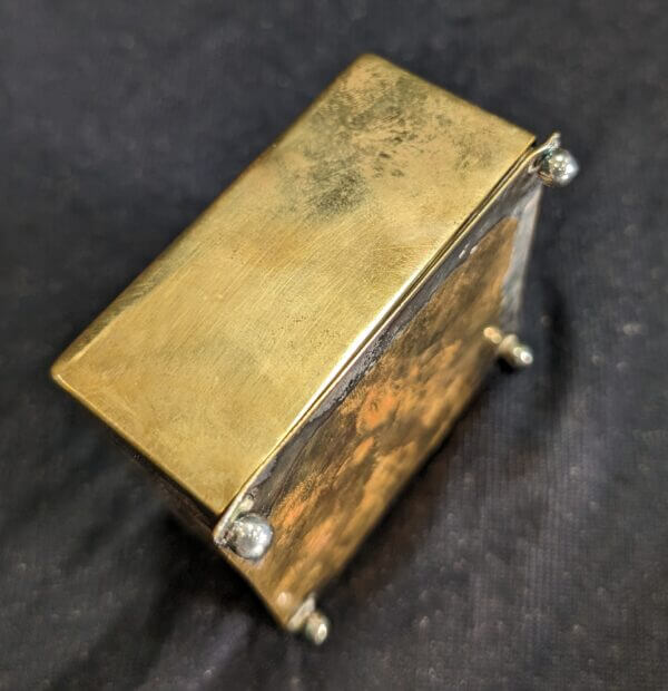 Vintage Brass Holy Wafer Box With 10 Compartments