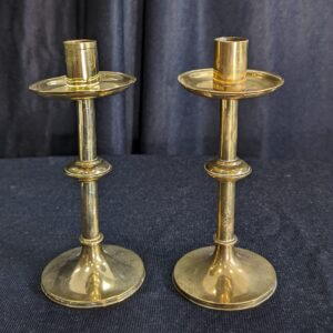 Smaller Size Good Quality Antique Brass Church Altar Candlesticks