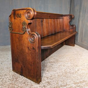 Antique Carved Georgian Pine Pews from St John the Divine Chatham