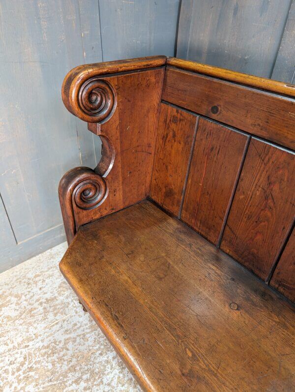Antique Carved Georgian Pine Pews from St John the Divine Chatham