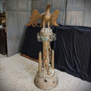 Important but Incomplete 1867 Brass Church Eagle Lectern by William Butterfield