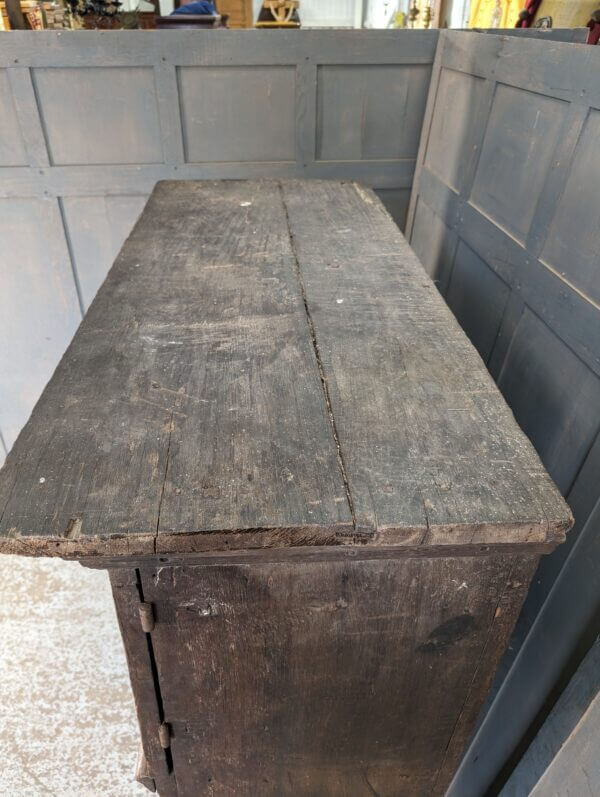 Antique Continental 17th Century Style Immensely Heavy Four Door Hardwood Cabinet/Cupboard