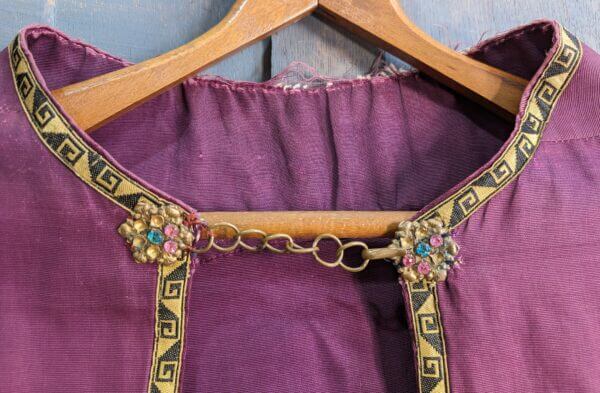 Heavy 1940's Vintage Purple & Gold Cope from St Mary's Penzance in need of Collar Repair