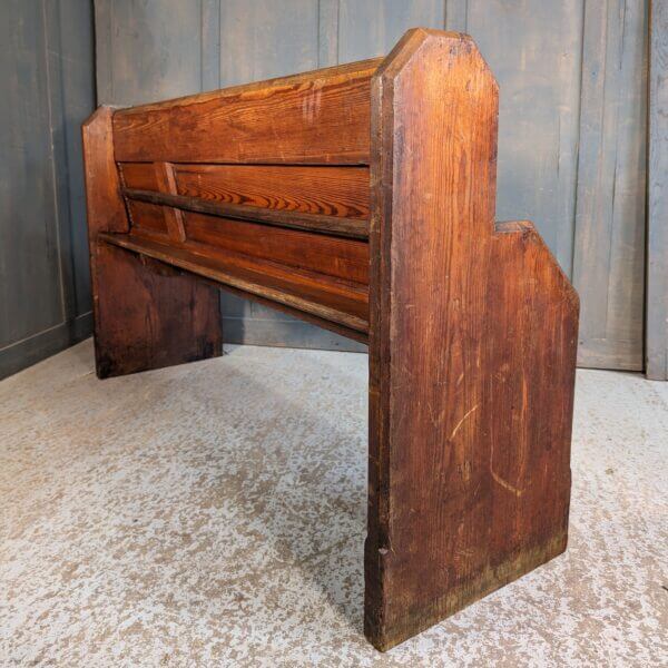 Antique Pitch Pine Winchester Church Pew Bench