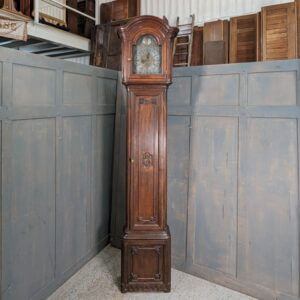 1900's Oak French Grandfather Clock Horloge de Parquet in the 1700's Style