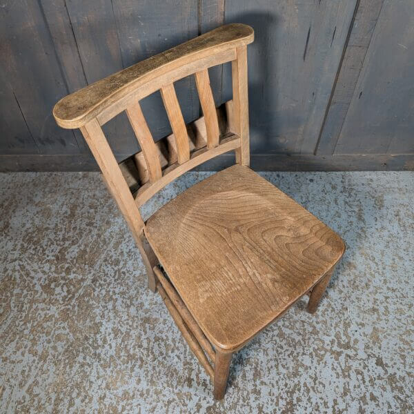 Extra Large Size Vintage Slatback Church Chapel Chairs from St Margaret's Oxford