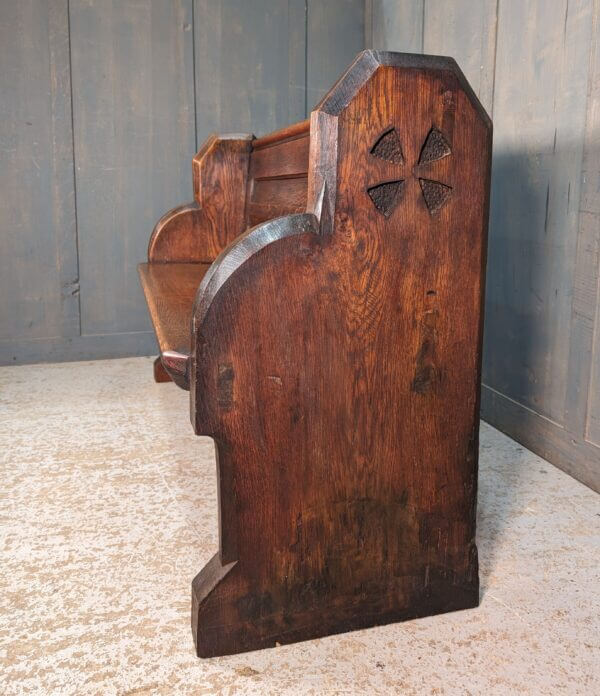 Extra Heavy Victorian Cross Ended Solid Oak Church Chapel Pews from St Philip's, Kelsall