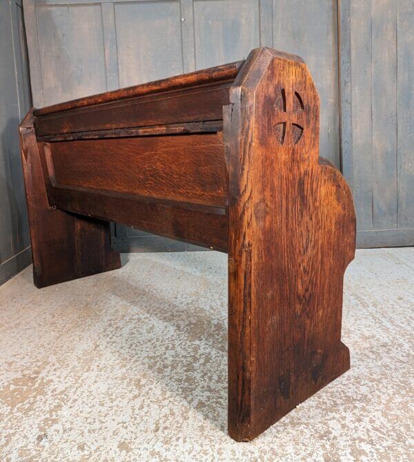 Extra Heavy Victorian Cross Ended Solid Oak Church Chapel Pews from St Philip's, Kelsall