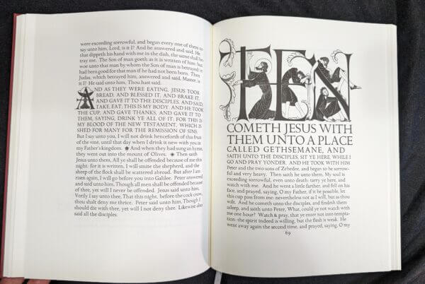 Special Boxed 2018 Edition of The Four Gospels with Engravings by Eric Gill
