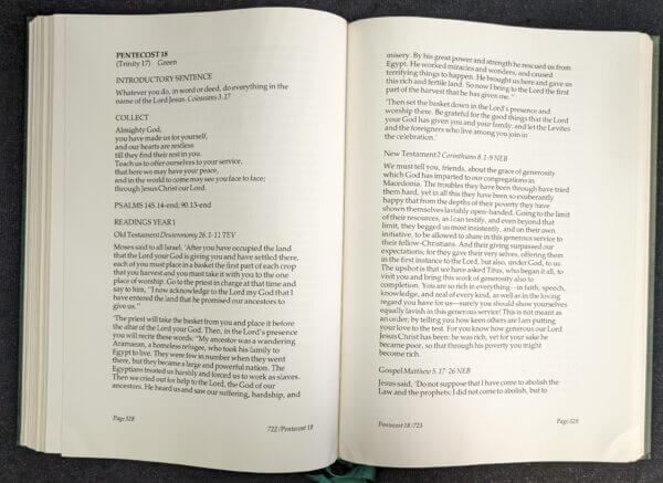 Sentences Collects & Readings from the Alternative Service Book 1980
