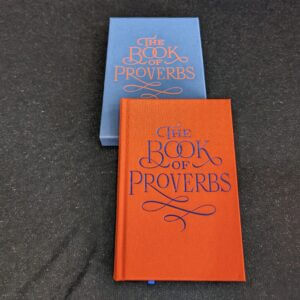 A Rare and Lovely Small Book The Book Of Proverbs From The King James Bible In Publishers Slip Case
