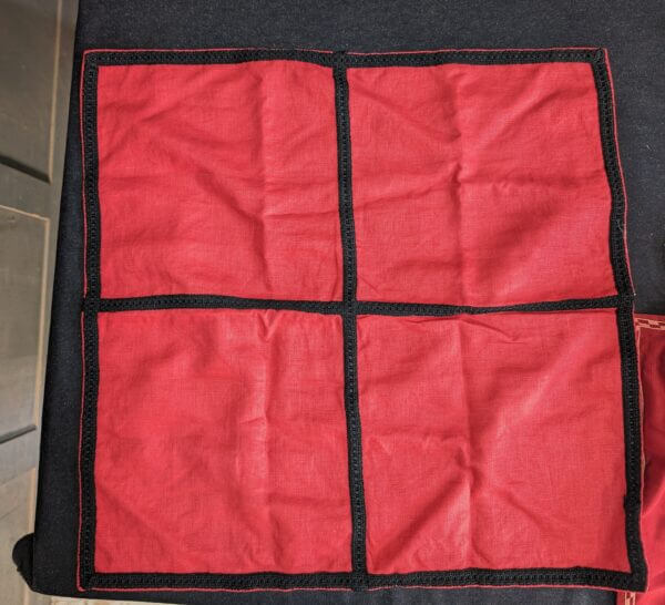 Sixteen Large Square Of Mostly Silk Religious Eccleisistical Church Material - 'Veils'