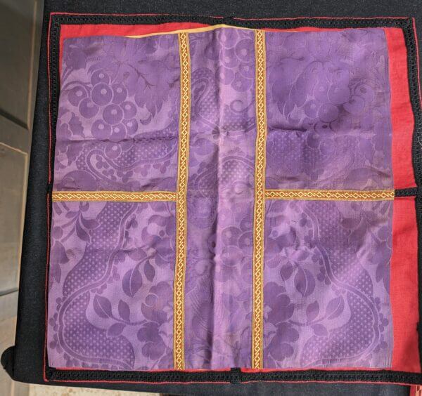 Sixteen Large Square Of Mostly Silk Religious Eccleisistical Church Material - 'Veils'