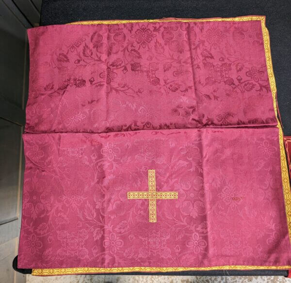 Sixteen Large Square Of Mostly Silk Religious Eccleisistical Church Material - 'Veils'